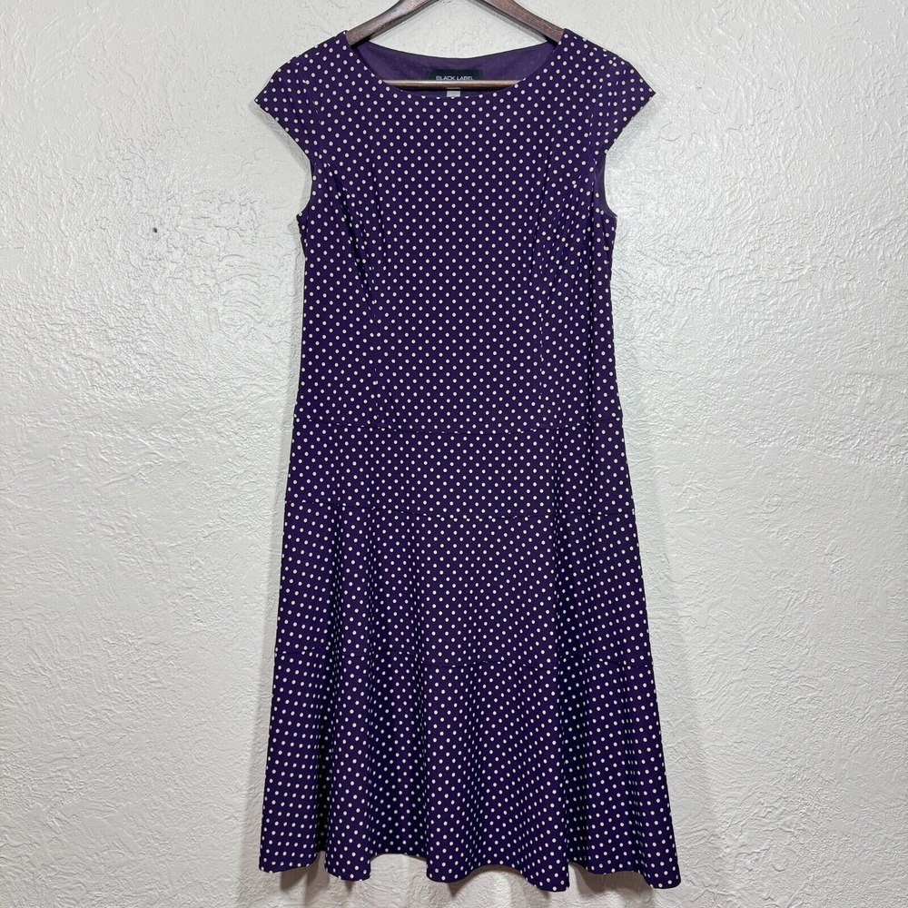 50's Style Trad Wife Dress 6 Polka Dot Pin Up‎ Rockabilly Housewife Retro Church